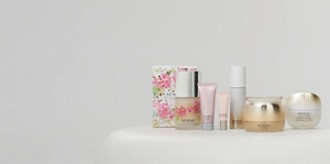 Mother's Day gifts shown next to each other on a white table with light neutral background